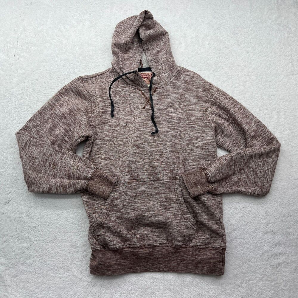 Trademark Brooklyn Cloth Hoodie Sweater Mens Large Red Maroon Sweater READ